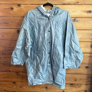 Kenn Sporn for Wippette vintage Denim Print vinyl coat M